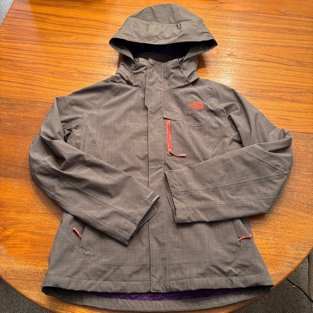 The North Face Women's Gray HyVent Cheakamus Triclimate 3-1 Ski Jacket Medium